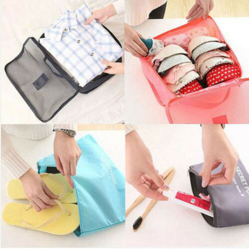 2-Piece Luggage Packing Organizer Set - Space-Saving Travel Storage Bags