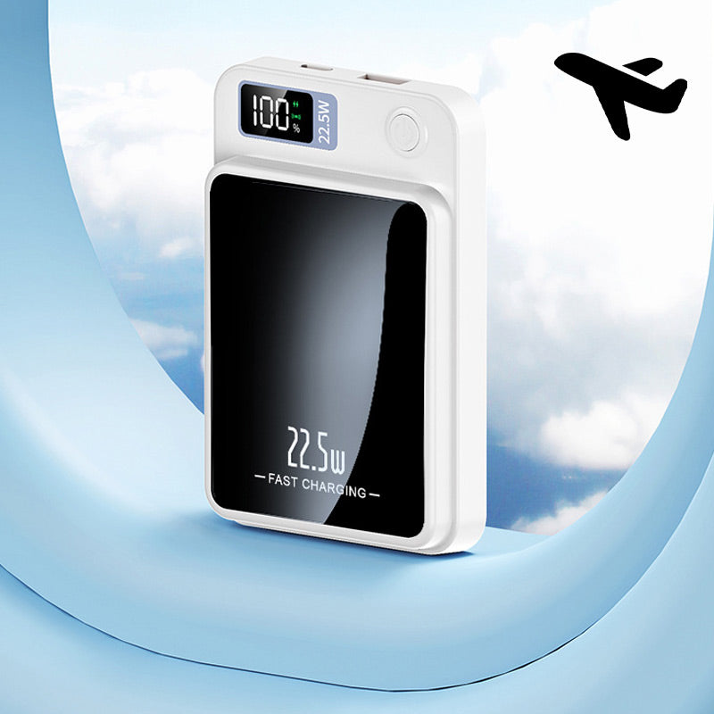 20000mAh Portable Power Bank with 22.5W Fast Charging and Wireless Charging – Slim and Mobile