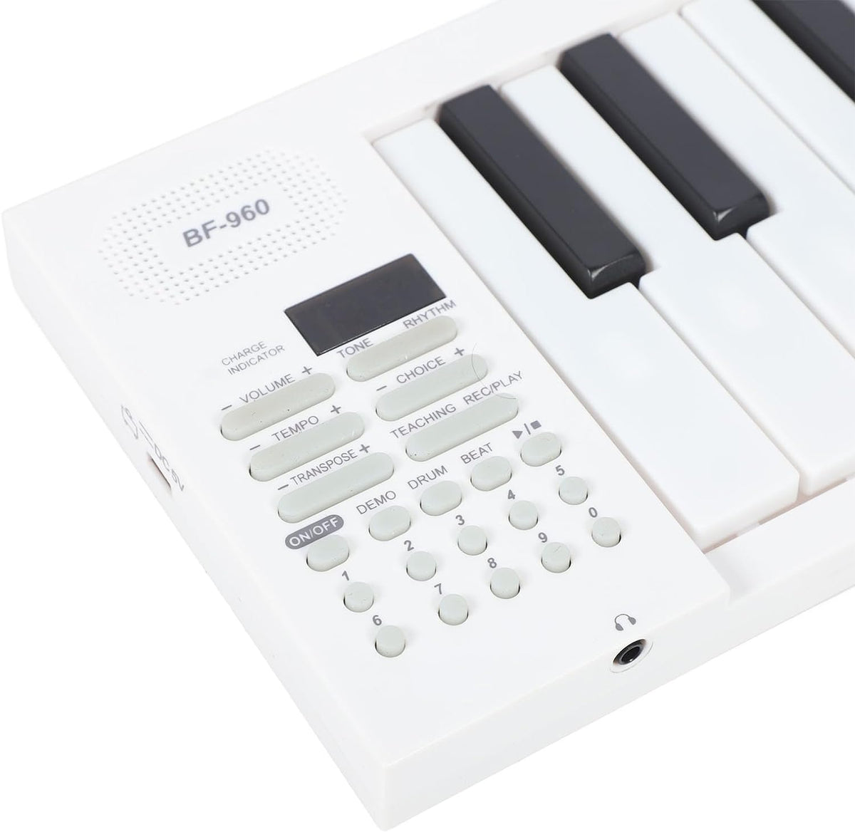 61-Key Foldable Digital Piano with Recording and Playback Function