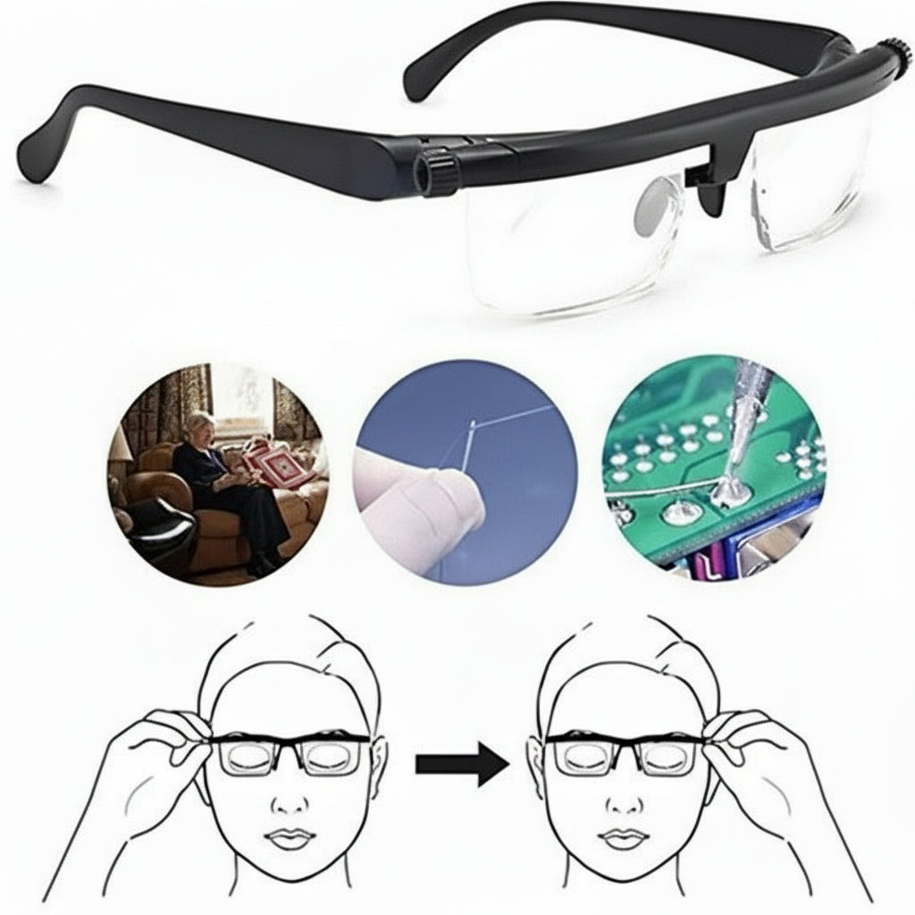 Adjustable Multifocus Reading Glasses