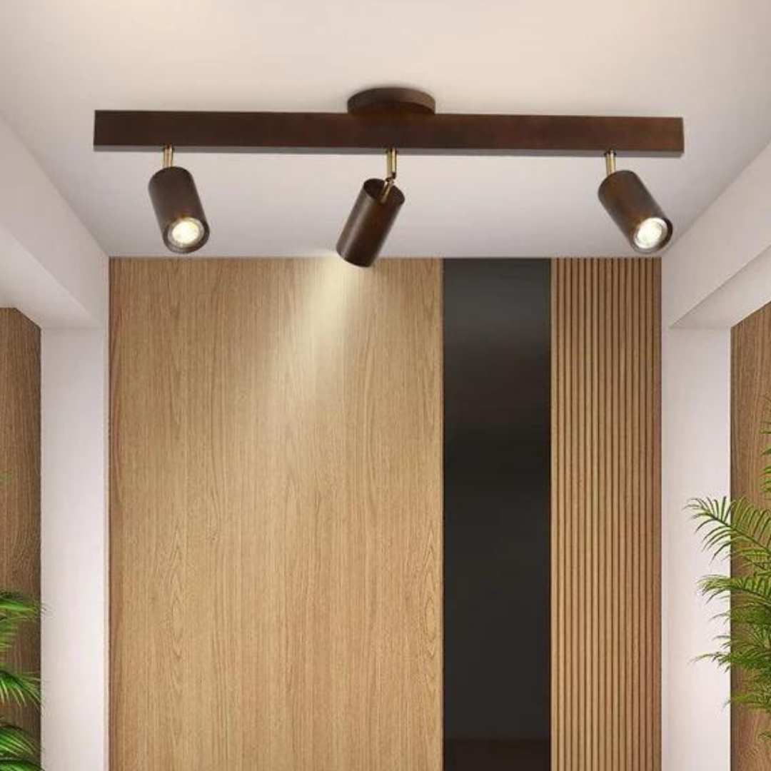 Adjustable Wooden Spotlight