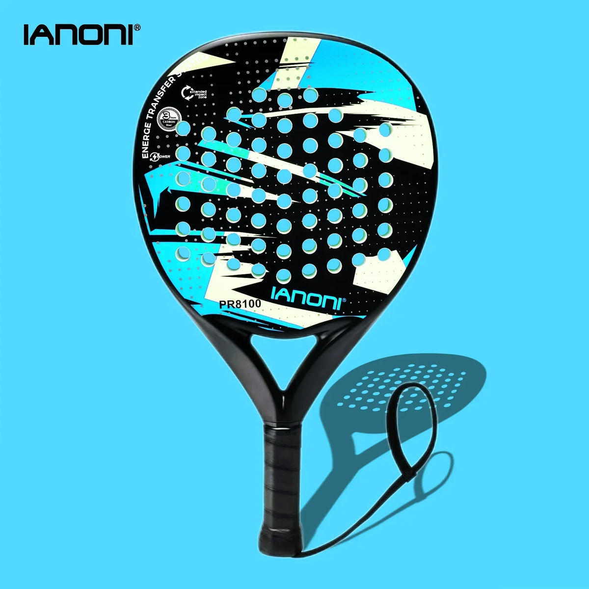 Carbon Fibre Padel Tennis Racket - Professional Design