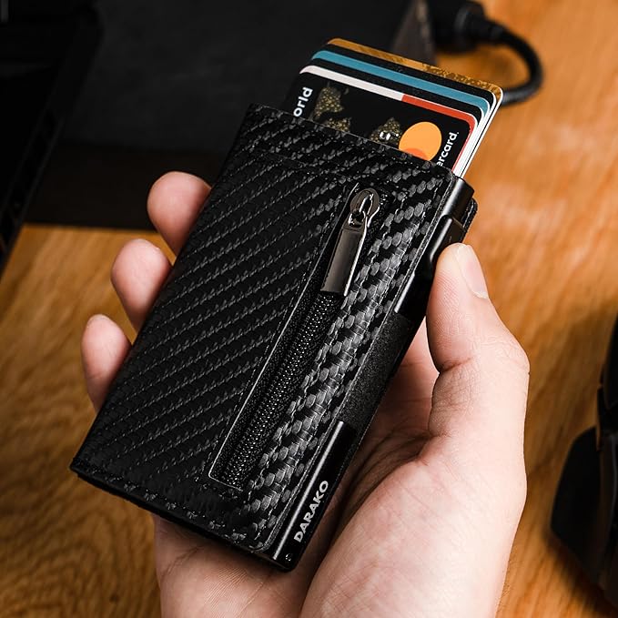 Compact RFID-Blocking Wallet with Quick Card Access