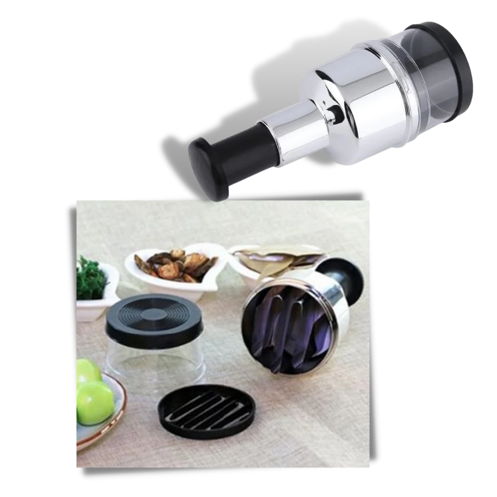 Compact Stainless Steel Vegetable and Garlic Chopper