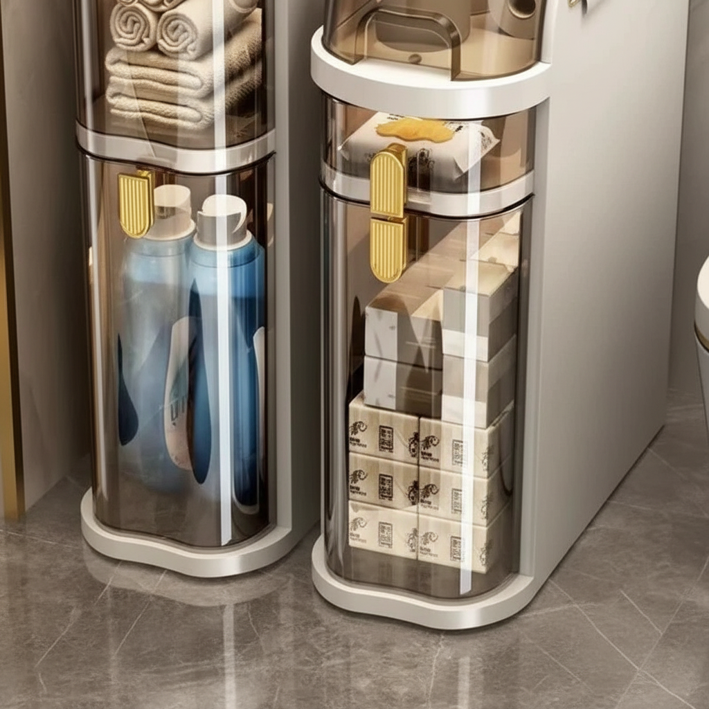 Compact Storage Unit with Wheels
