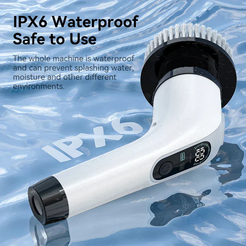 Cordless Electric Spin Scrubber with 7 Attachments – Waterproof