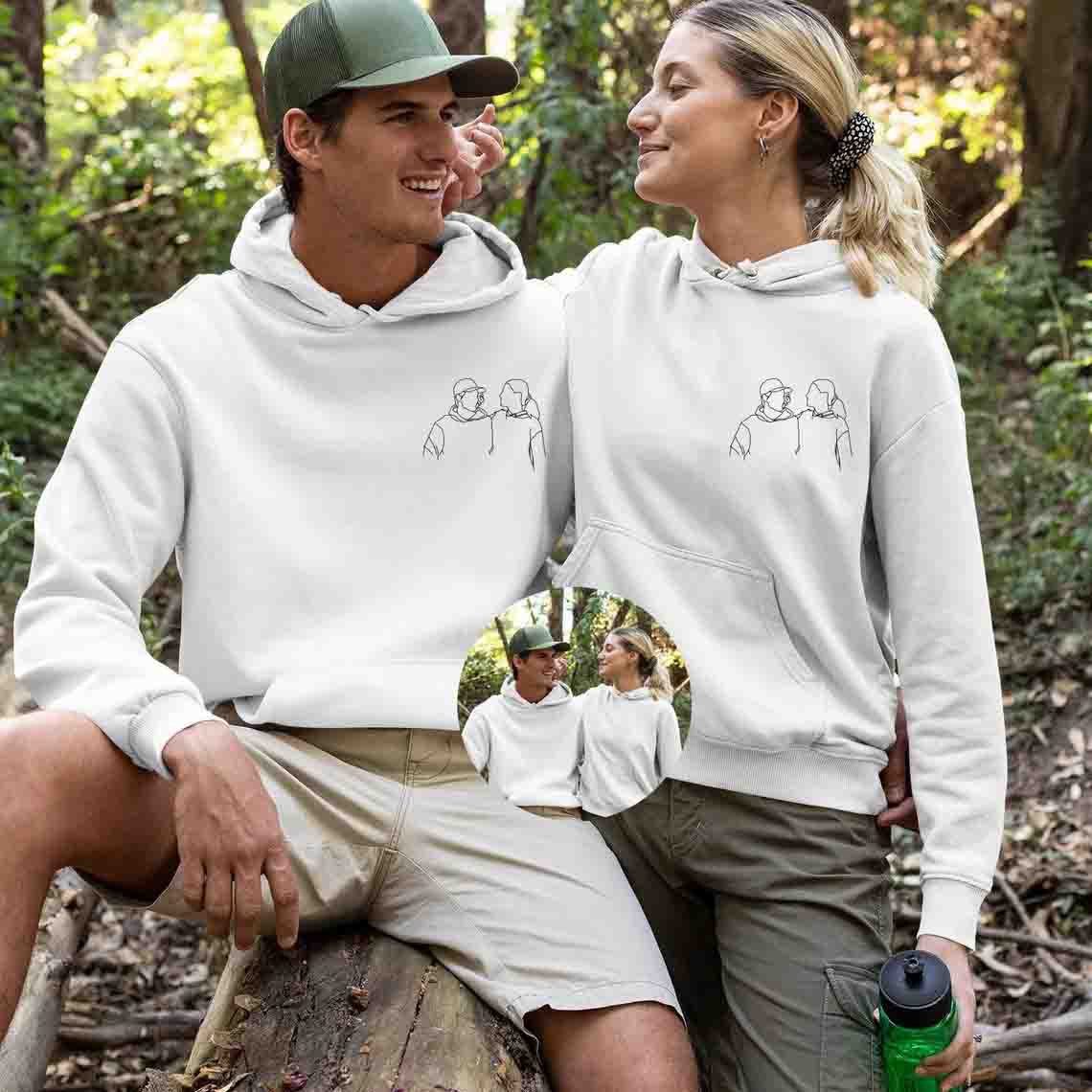 Custom Photo Embroidered Hoodie