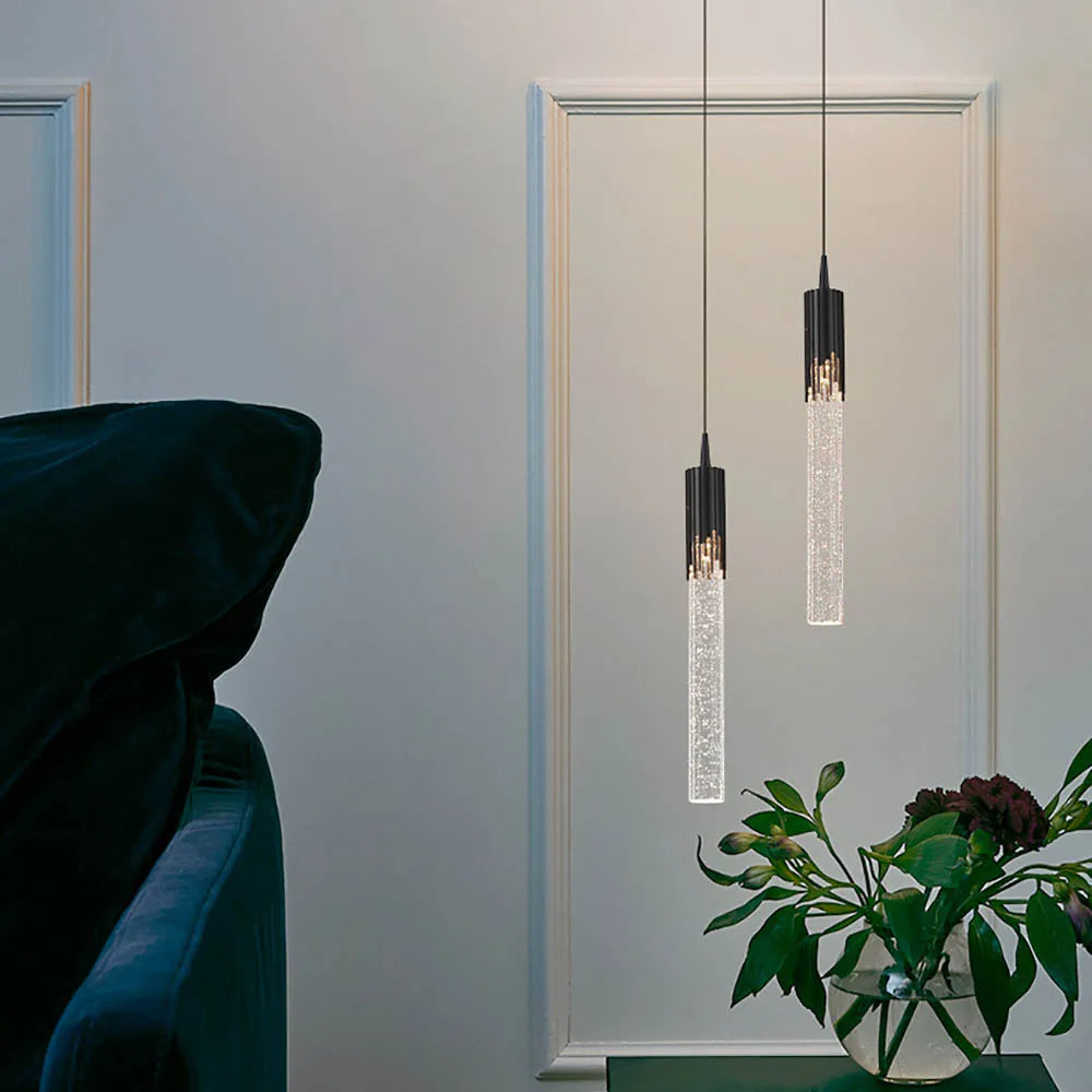 Cylinder Glass Pendant Light
