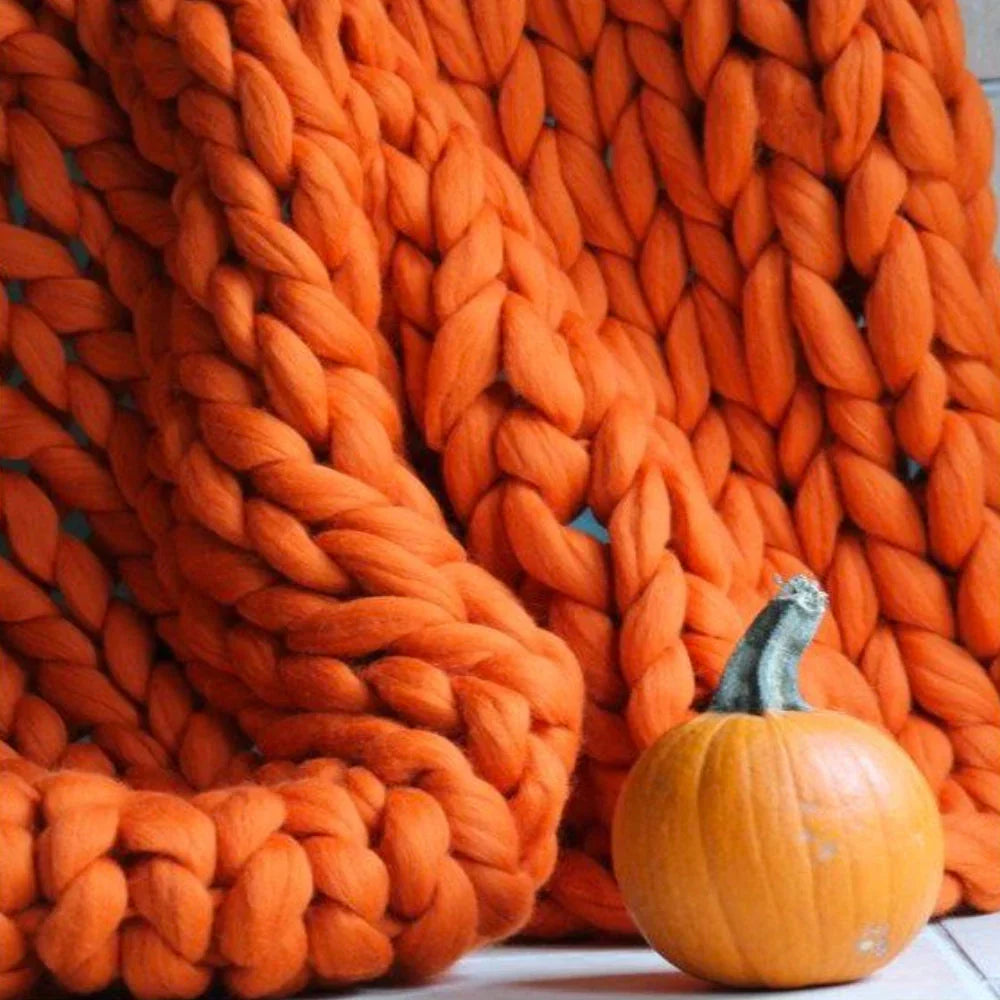 DIY Chunky XL 1000g Wool Yarn for Soft Blankets
