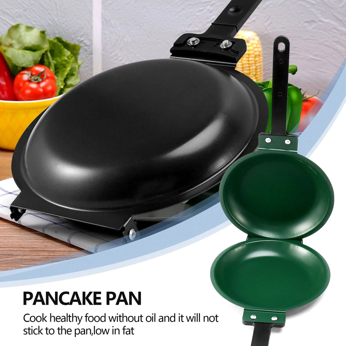 Double-Sided Non-Stick Frying Pan