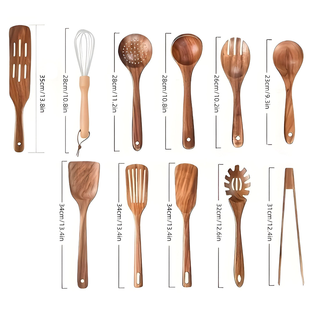 Eco-Friendly Wooden Kitchen Utensils