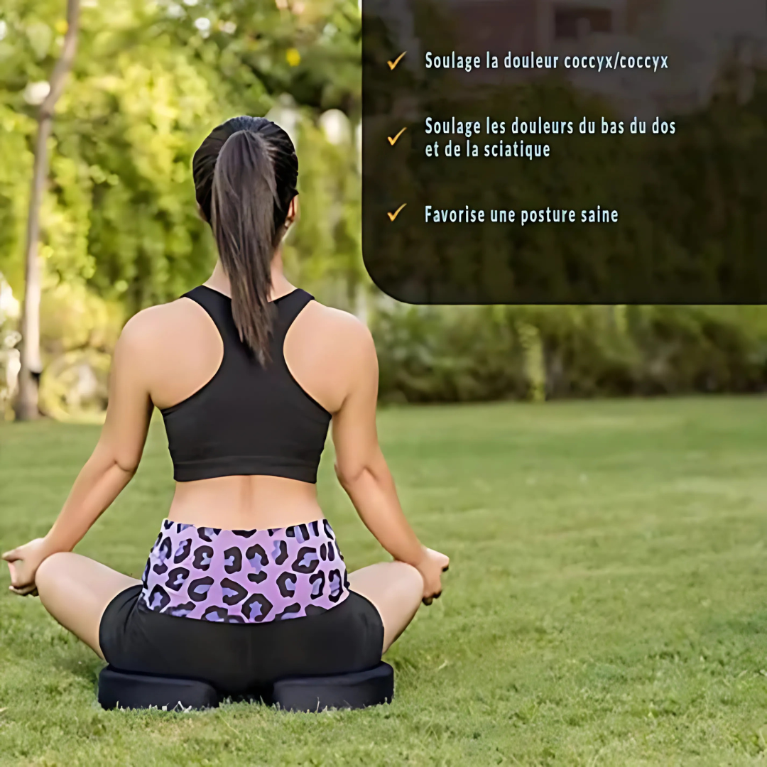 Ergonomic Memory Foam Seat and Coccyx Cushion