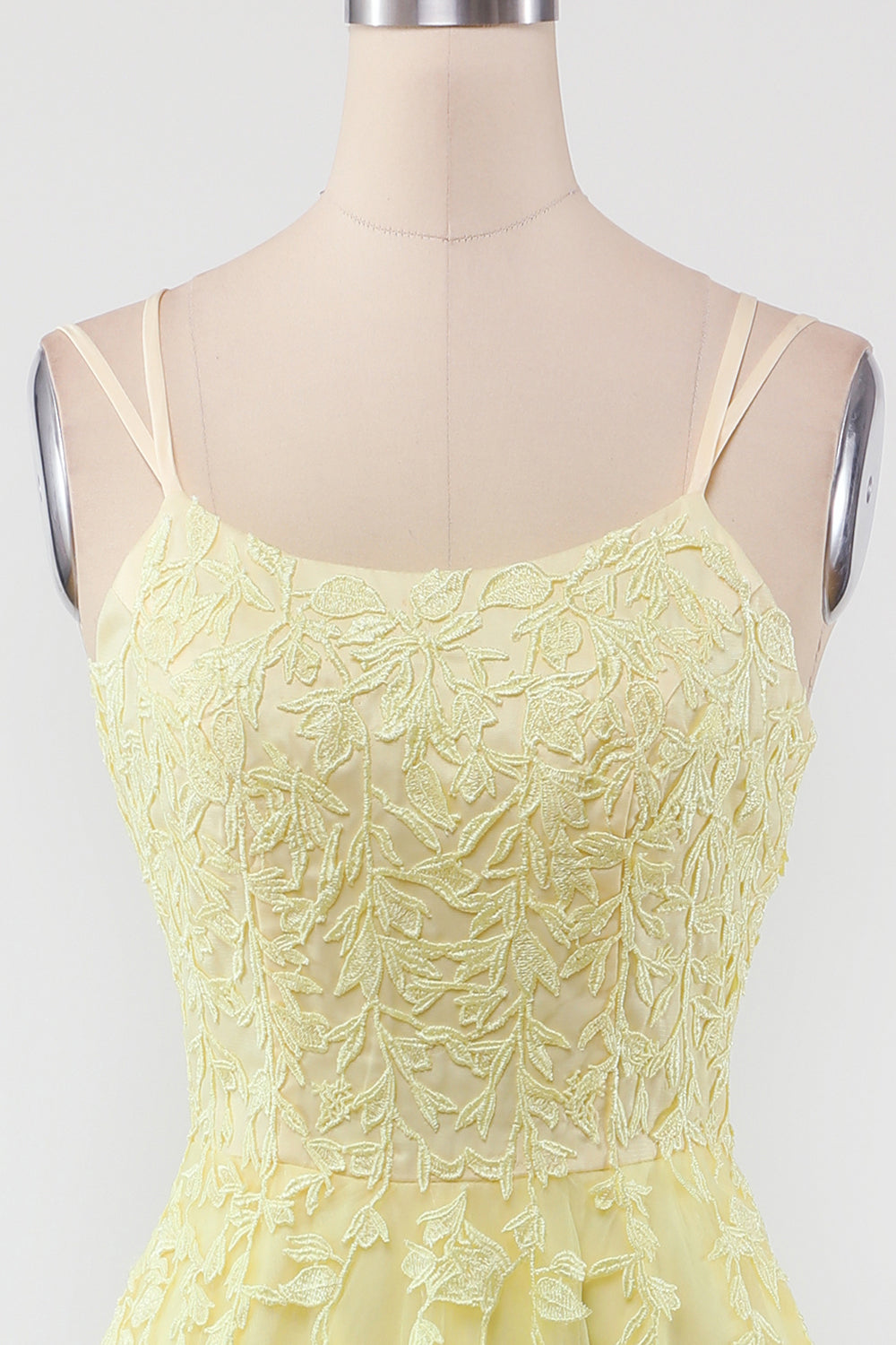 Fashionable Evening Gown with Appliqués