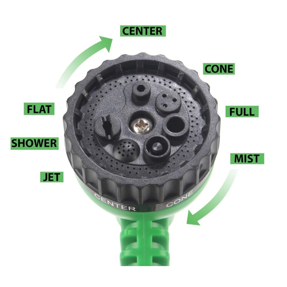 Flexible Expandable Garden Hose - Green or Blue - Multiple Lengths