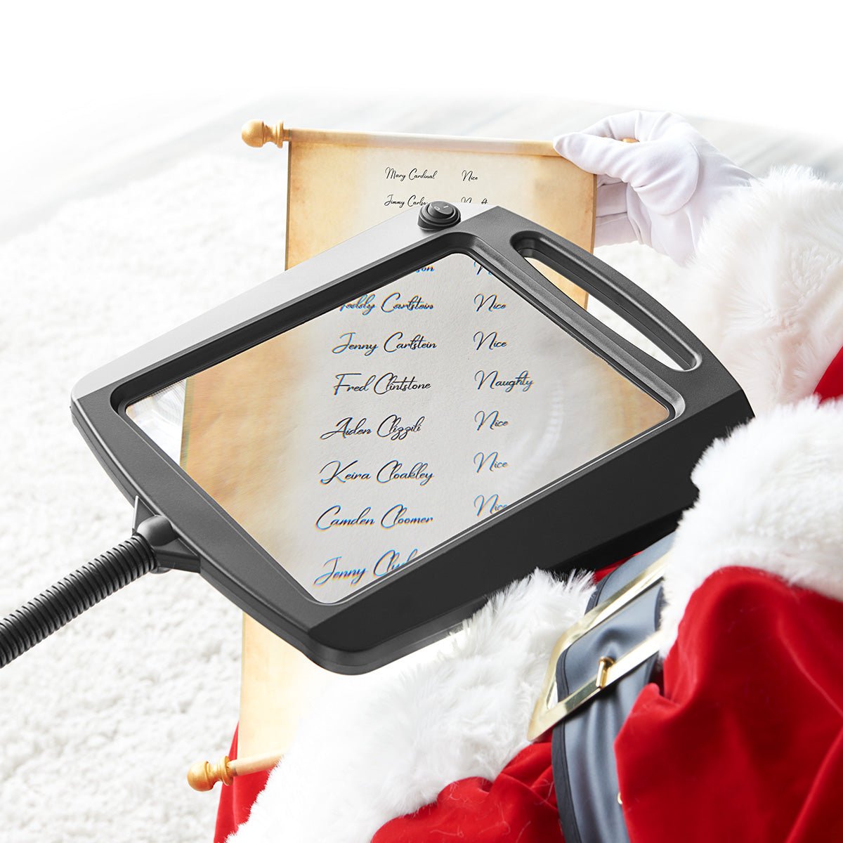 Floor Lamp with 3x Magnification and Flexible Arm for Precision Work