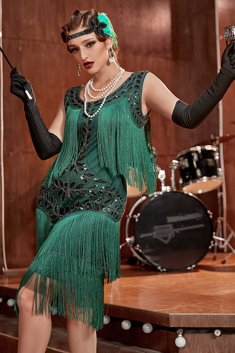 Glamorous 1920s Style Flapper Dress for Summer