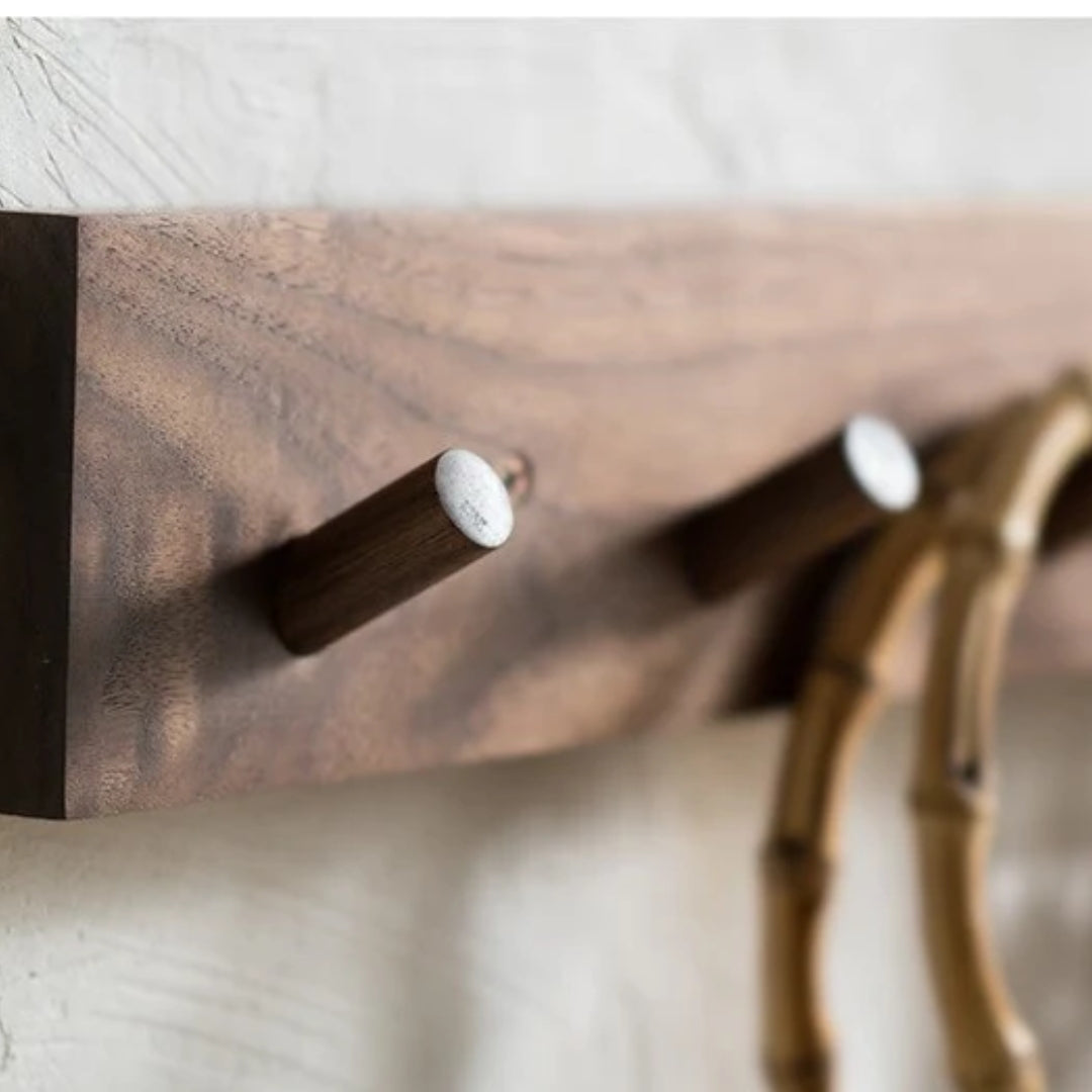 Handmade Wooden Japandi Coat Rack