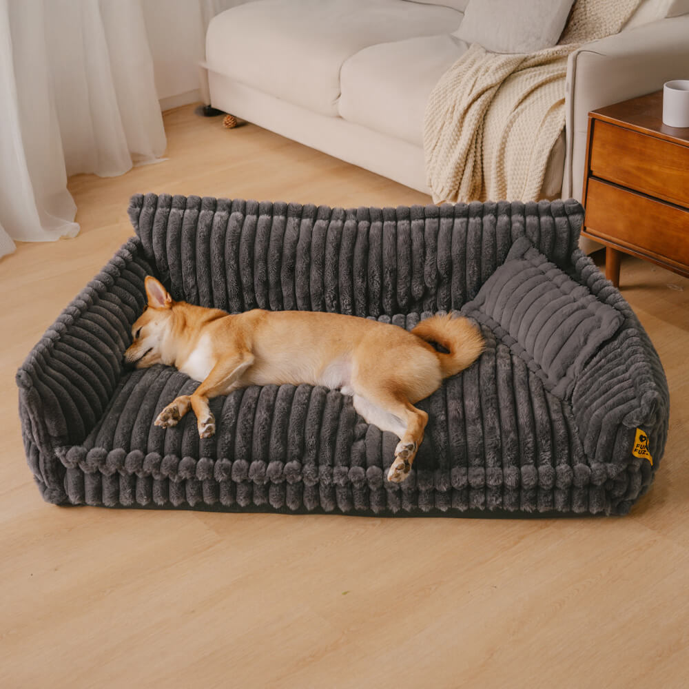 Large Orthopedic Dog Bed | Fluffy & Washable