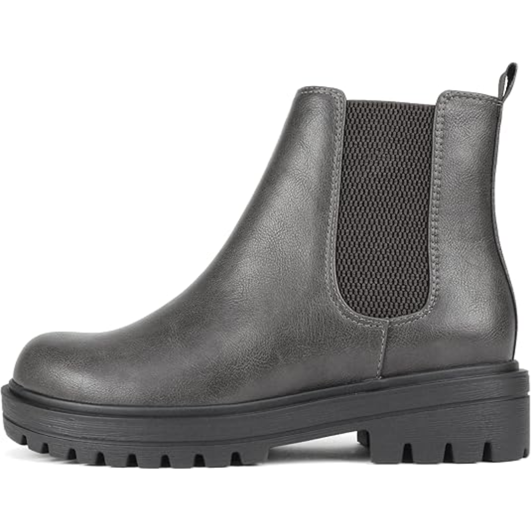 Low-Heel Chelsea Ankle Boots