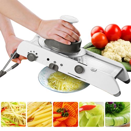 Mandoline Vegetable Slicer with Adjustable Stainless Steel Blades for Precision Cutting
