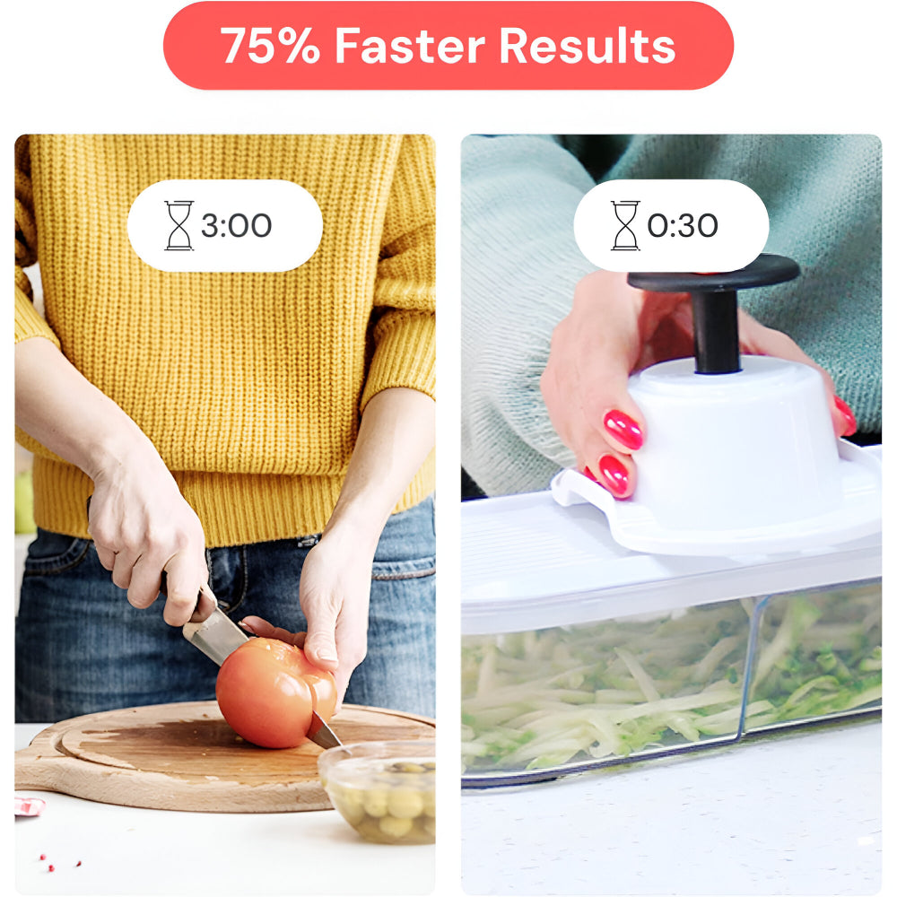 Manual Food Prep Slicer and Vegetable Chopper Set