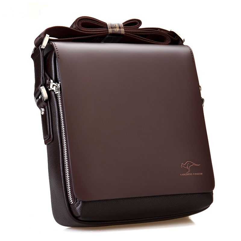 Men's Anti-Theft Crossbody Shoulder Bag with Lockable Zippers