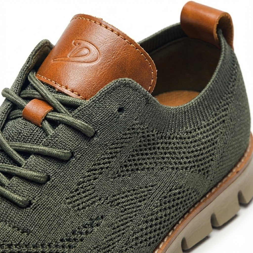 Men's Breathable Lace-Up Casual Oxford Sneakers