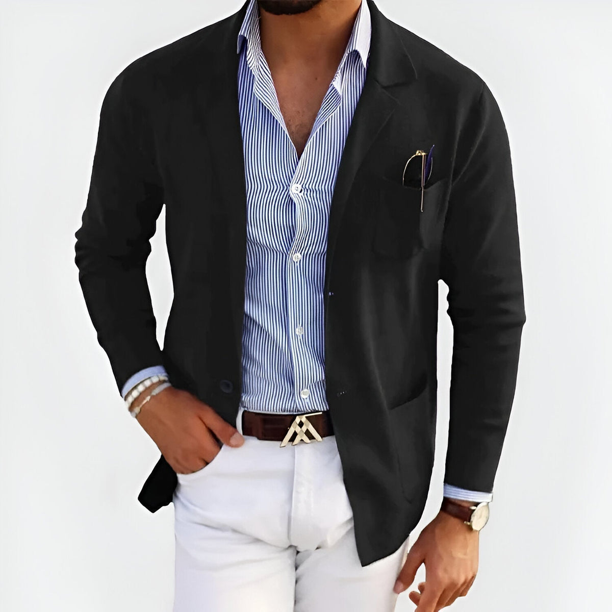Men's Casual Lapel Jacket – Stylish & Comfortable