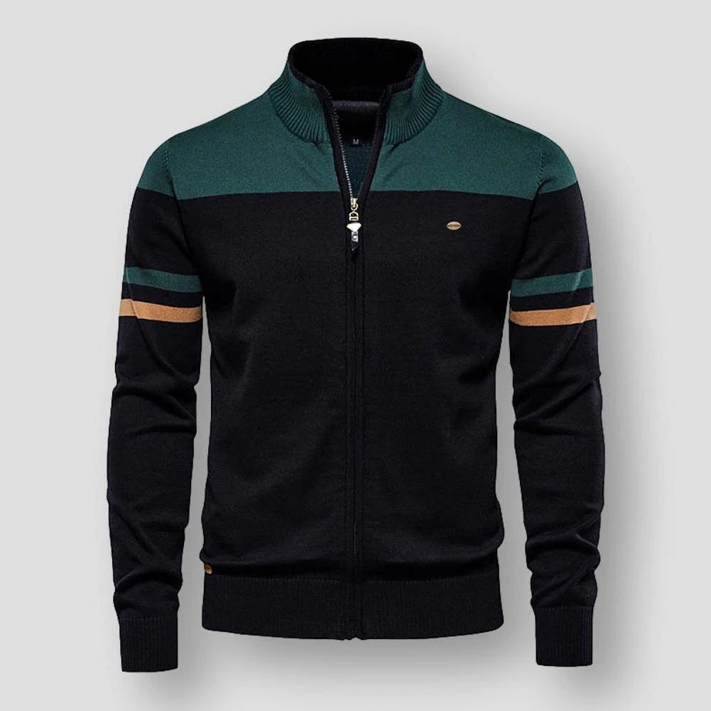 Men's Colorblock Zip-Up Jacket