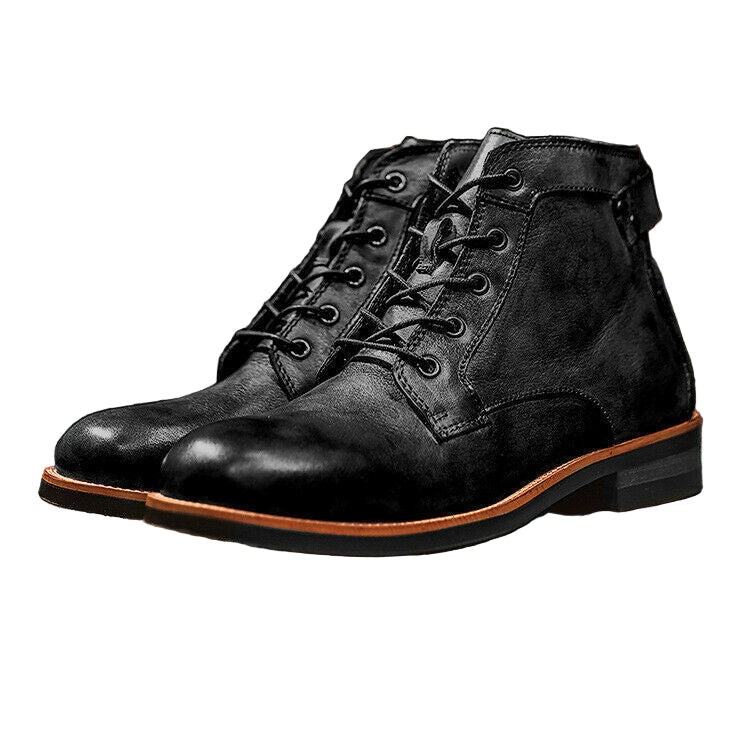 Men's Leather Lace-Up Boots