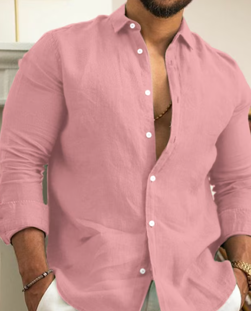 Men's Long Sleeve Button-Down Shirt