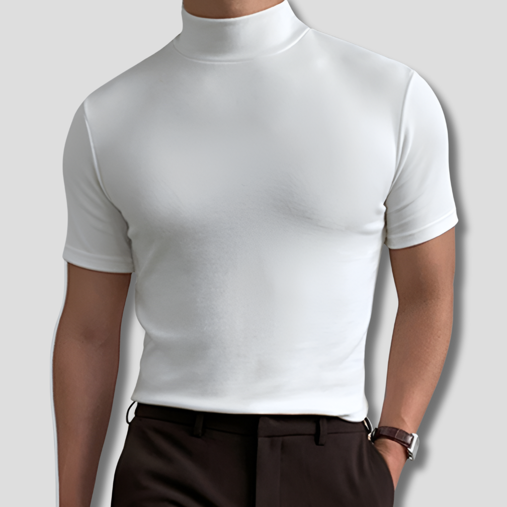 Men's Mock Neck T-Shirt