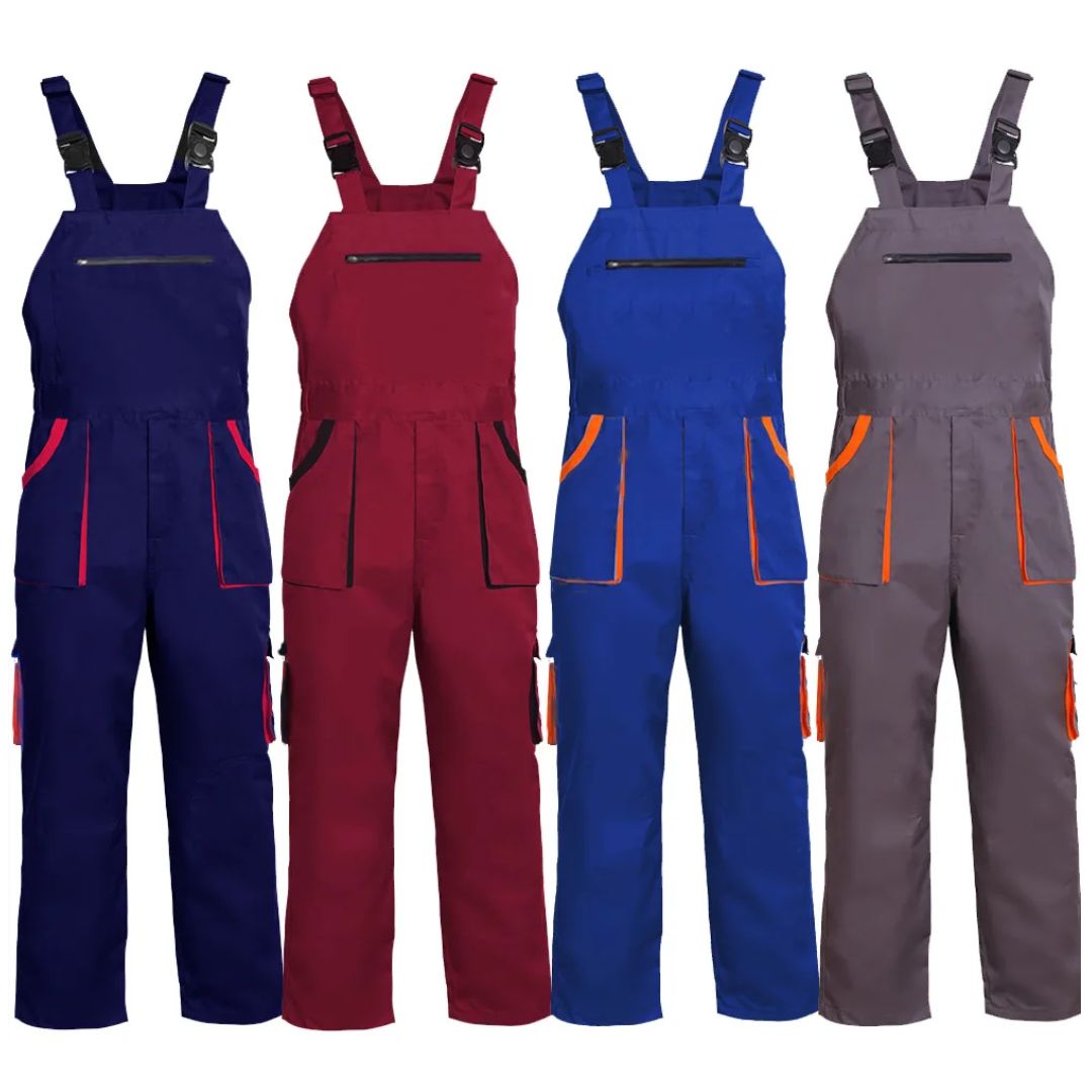 Men's Multi-Pocket Work Bib Overalls for Tough Working Conditions