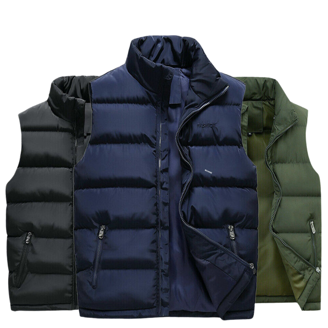 Men's Padded Sleeveless Puffer Jacket