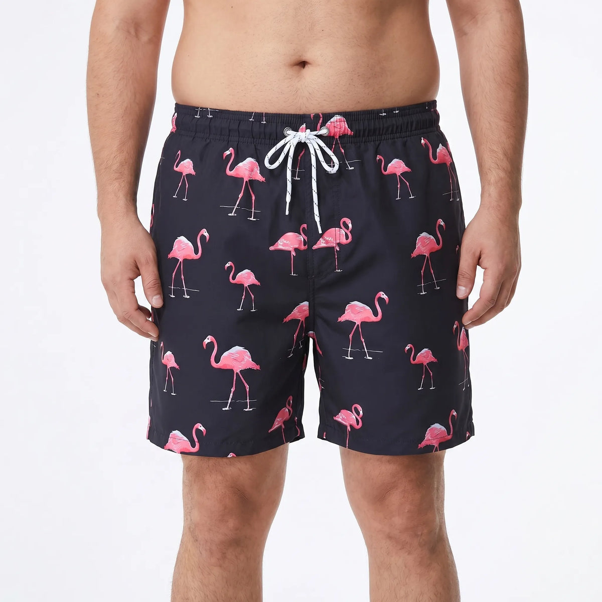 Men's Quick-Drying Printed Swim Trunks - Todd