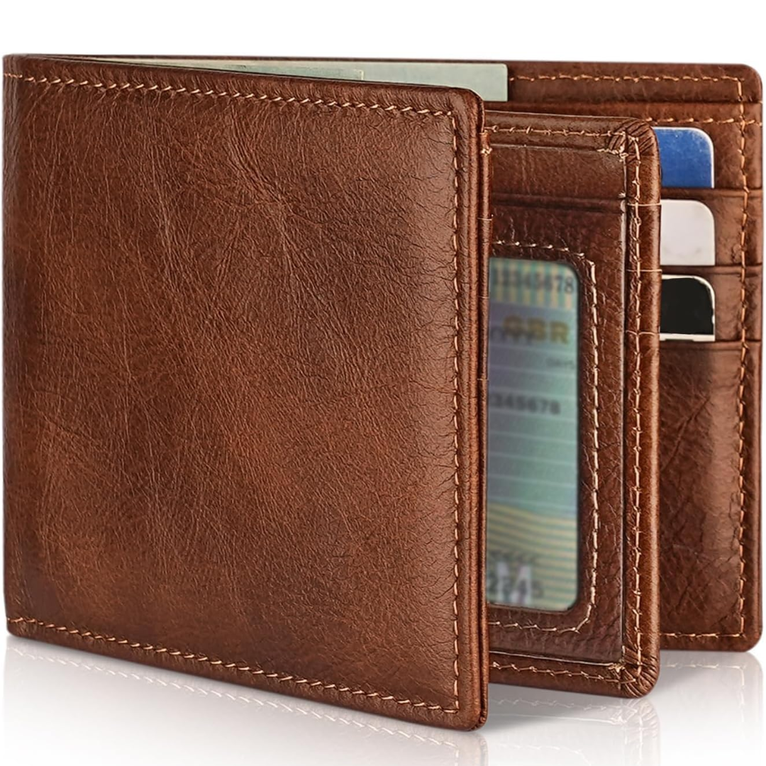 Men's Slim Bifold RFID Wallet