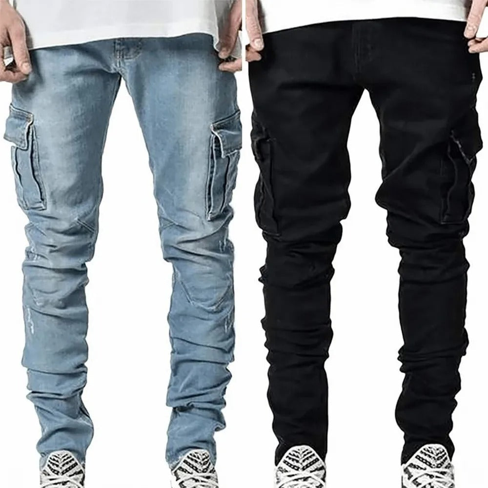 Men's Stretch Multi-Pocket Jeans