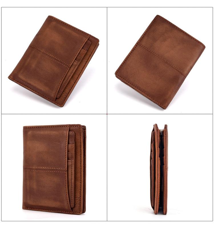 Men's Vintage Large-Capacity RFID Wallet