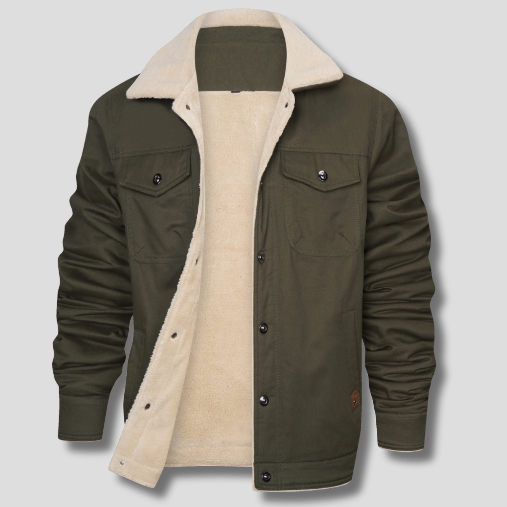 Men's Vintage-Style Bomber Jacket