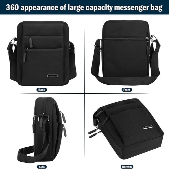 Men's Waterproof Shoulder Bag with Anti-Theft Design for Everyday Use