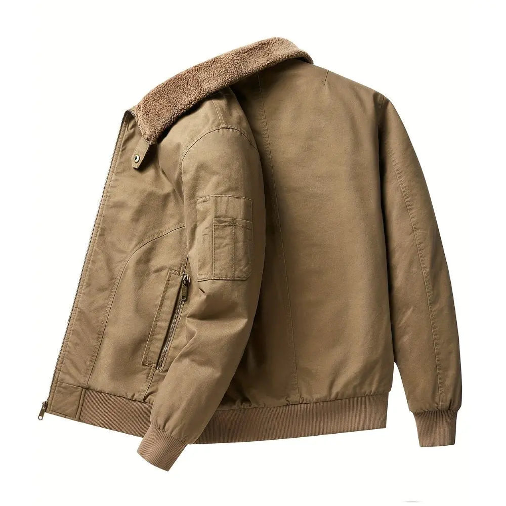 Men's Zip-Front Bomber Jacket