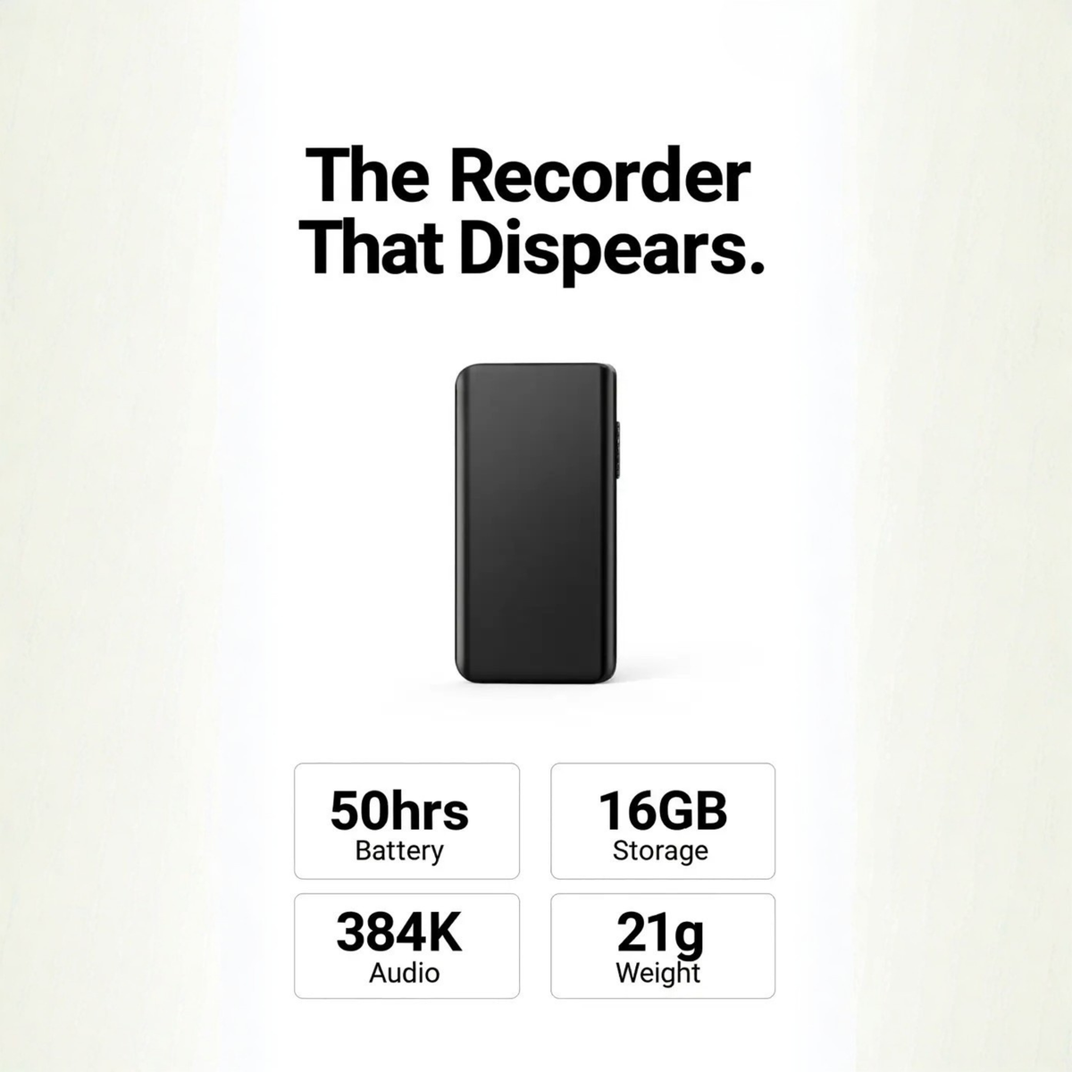 Miniature Voice Recorder – Small, Discreet Audio Capture with Stealth Recording and Voice Activation