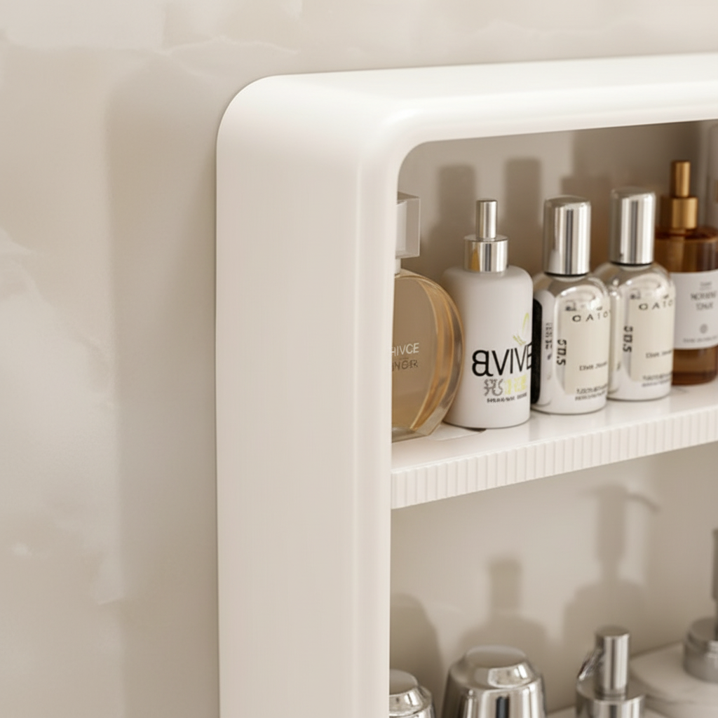 Minimalist Plastic Bathroom Shelf