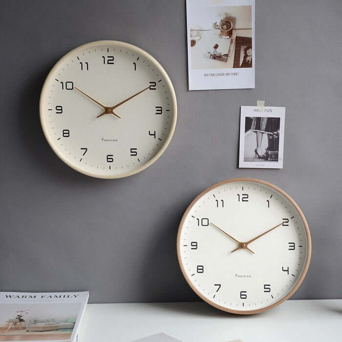 Minimalist Scandinavian Wooden Wall Clock