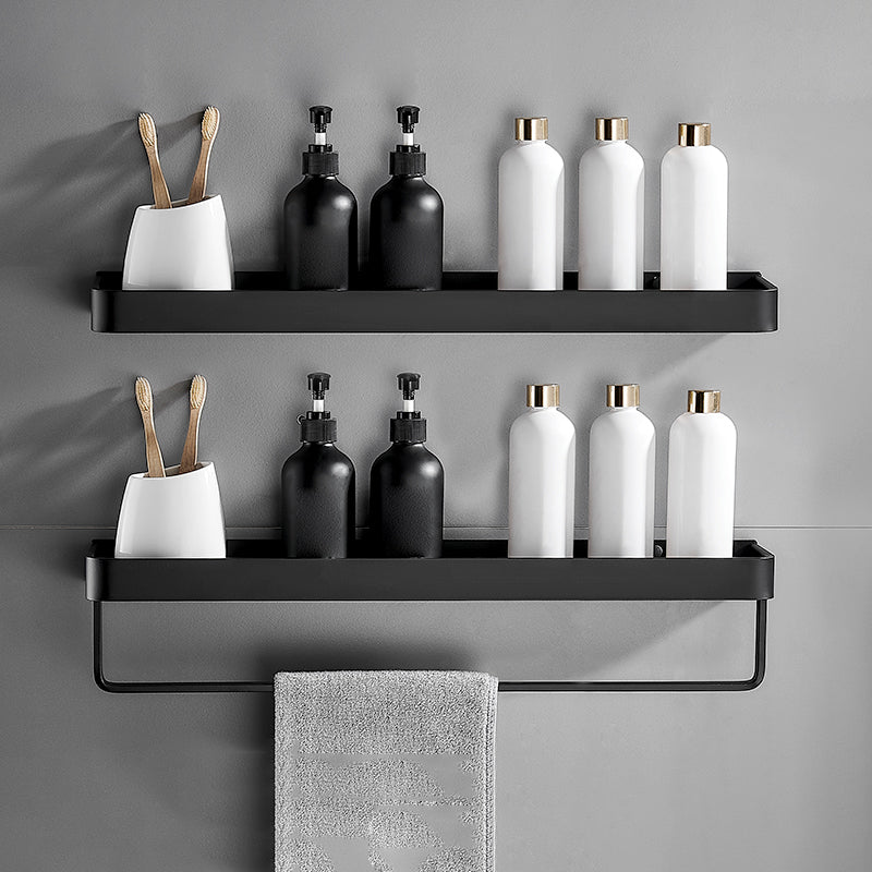 Modern Matte Black Stainless Steel Bathroom Set (1/2 Pieces)
