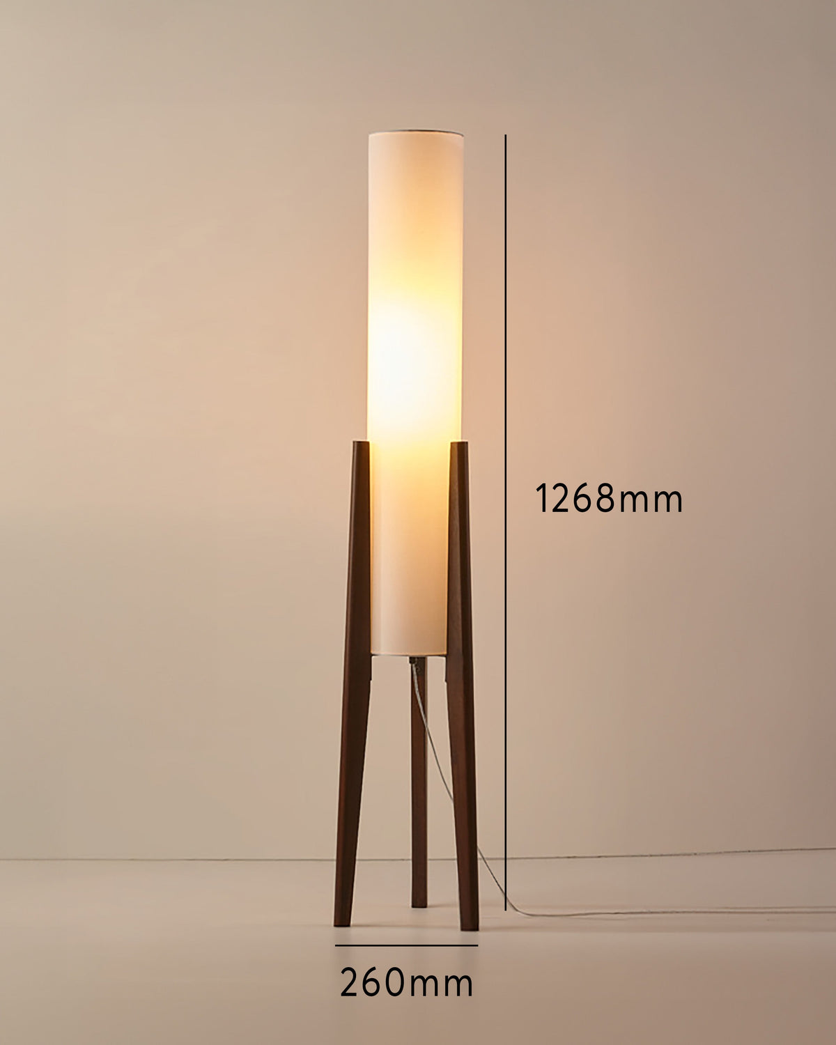 Modern Retro Walnut Floor Lamp - Art Lamp