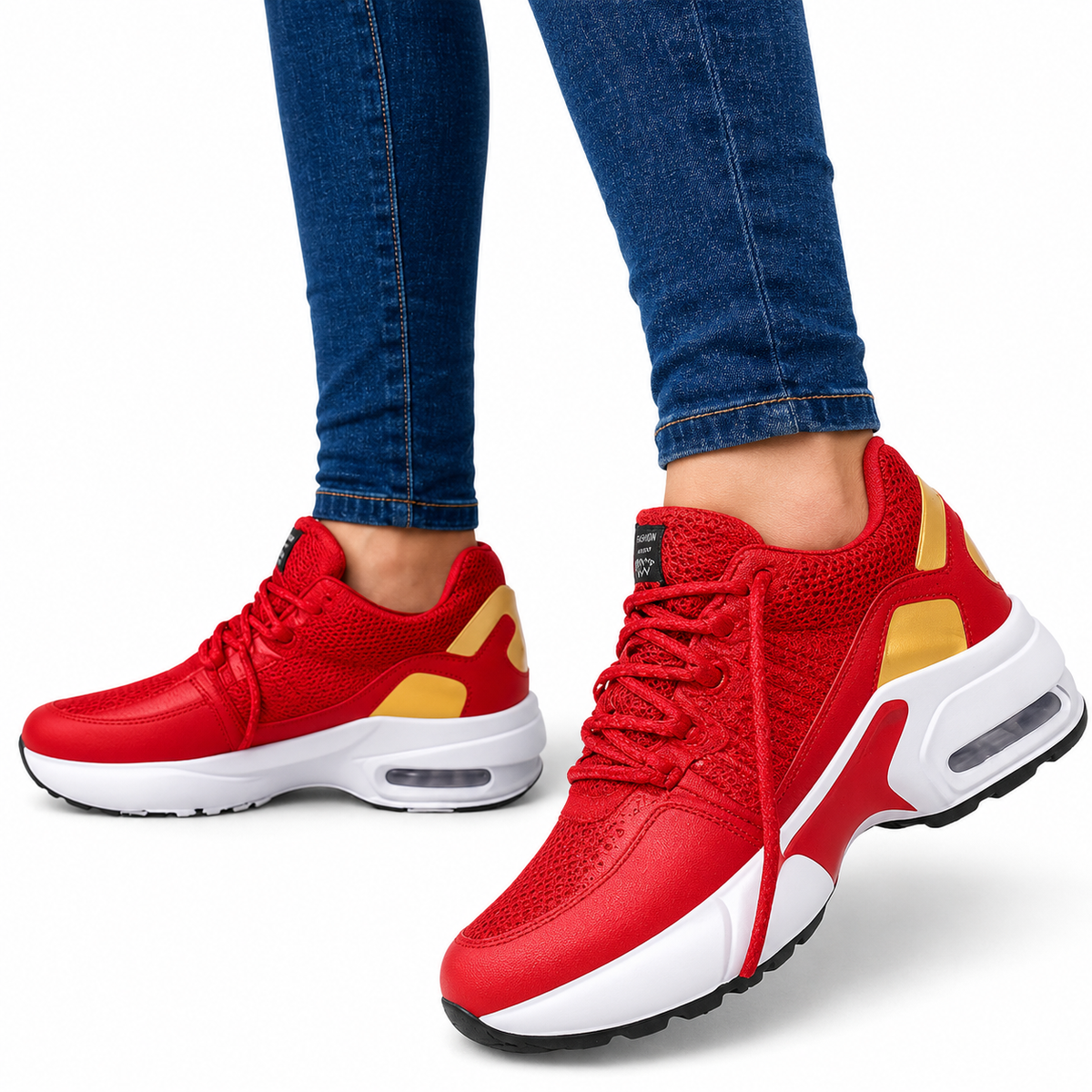 Multi-Panel Orthopedic Sneakers with Arch Support