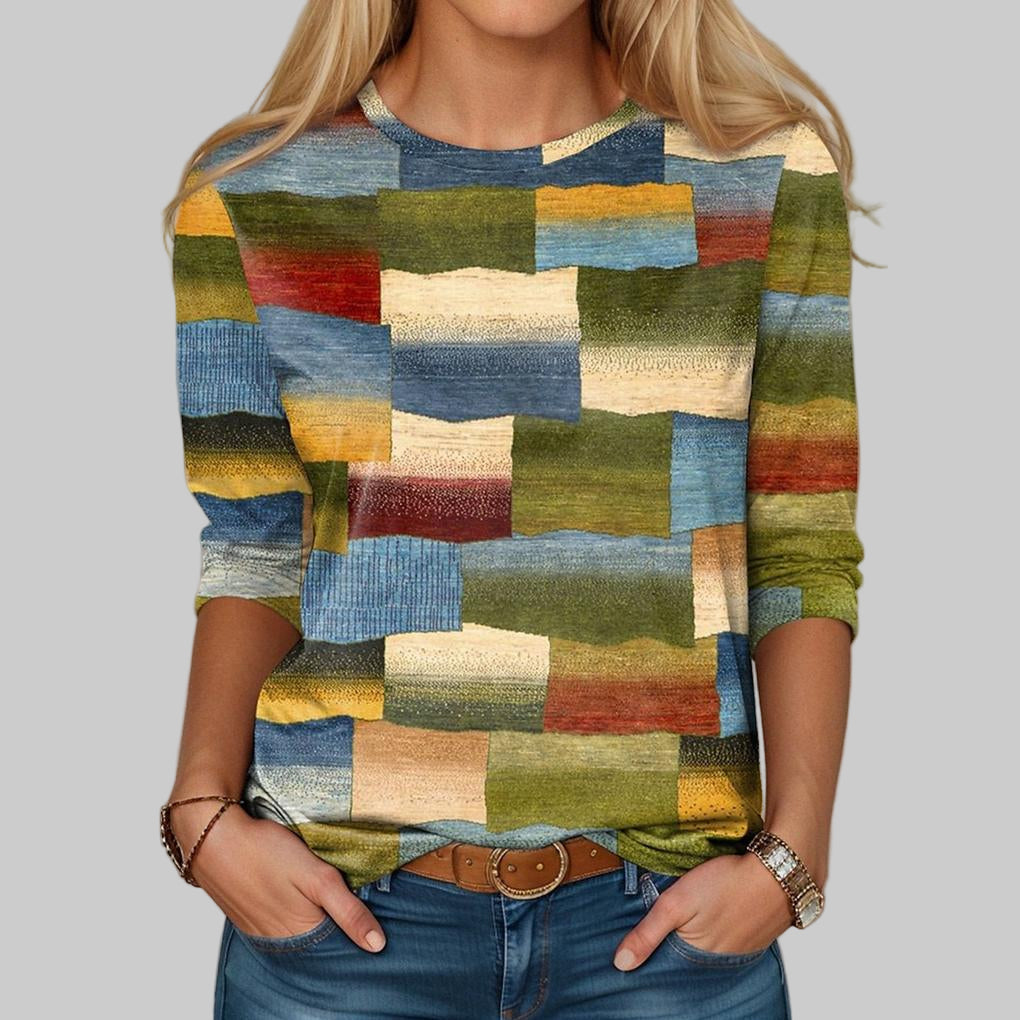 Multicolor Crew Neck T-Shirt