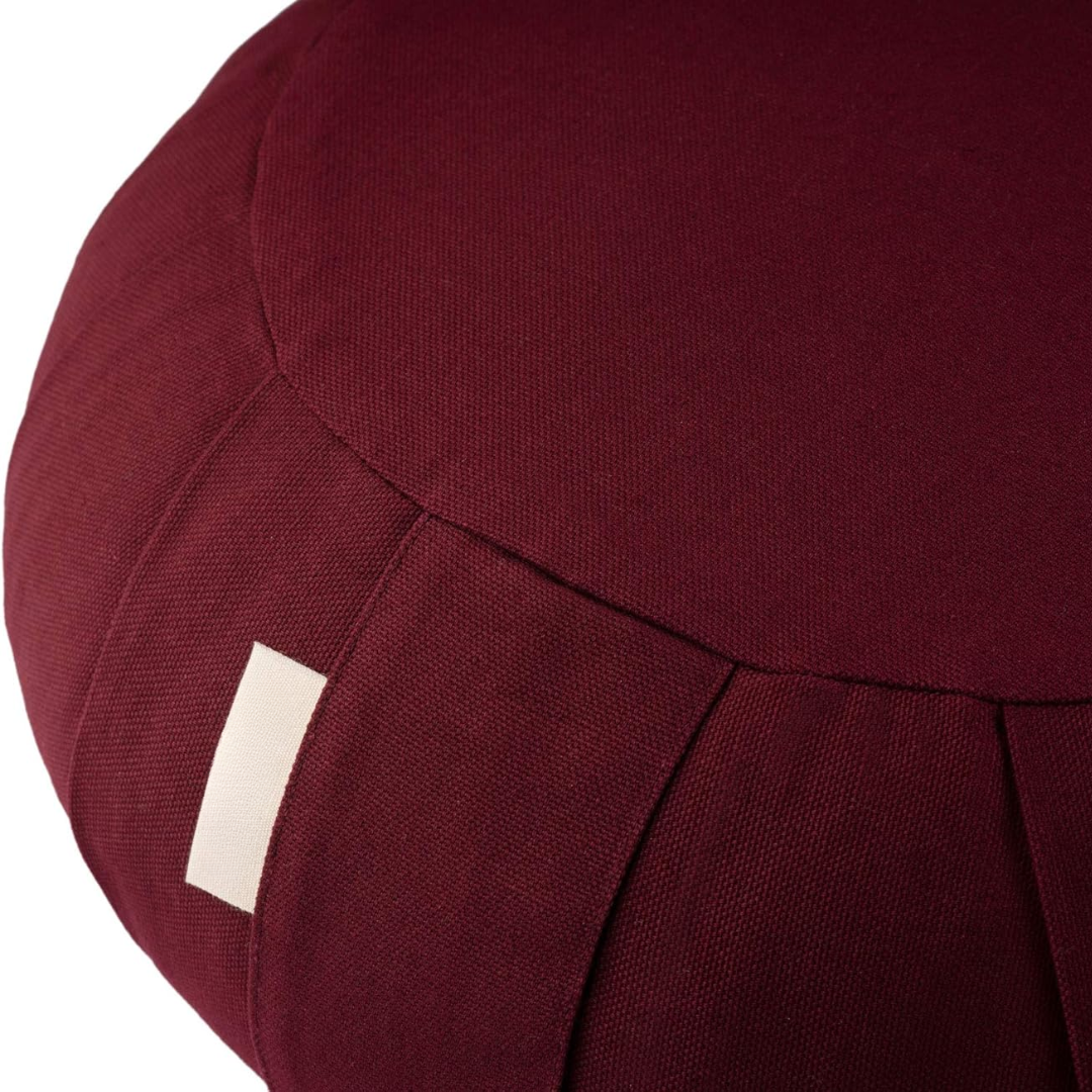 Organic Cotton Meditation Cushion with Buckwheat Hull Filling