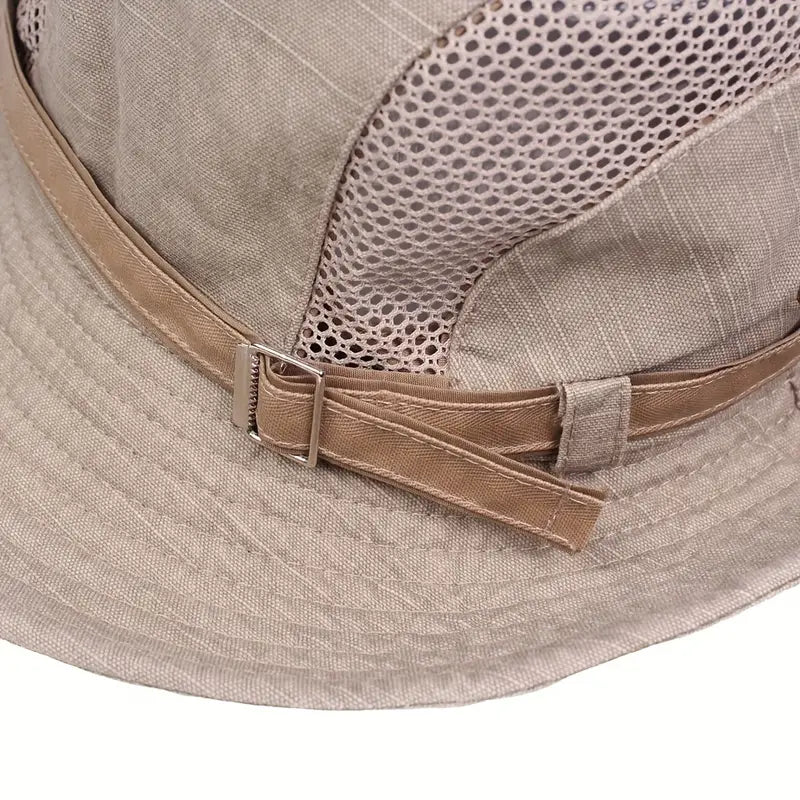 Outdoor Sun Hat with UV Protection - Adjustable Straps